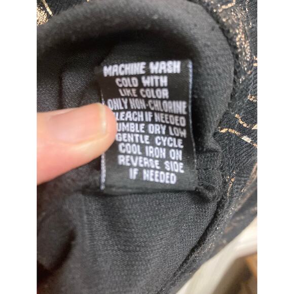 Corduroy Poly Spandex Jacket by Linear‎ Metallic Zebra Print Size L - Picture 6 of 6